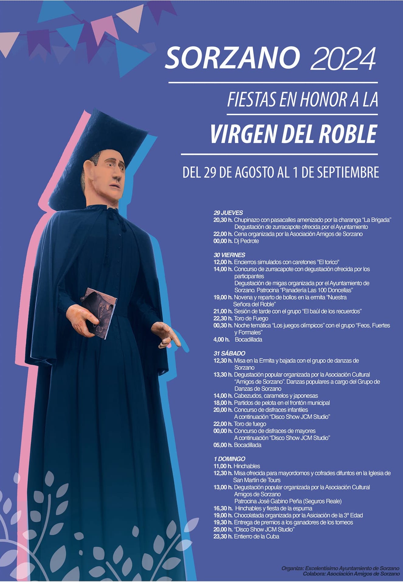 Fiestas patronales en honor a la Virgen del Roble 2024 Sorzano